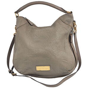 MARC BY MARC JACOBS $488 Taupe Leather Crossbody Hobo Bag